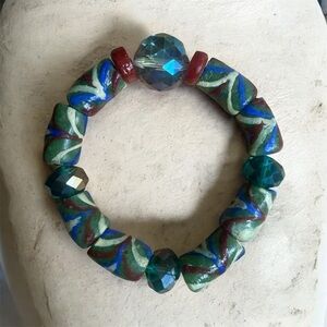 Artisan Ghanaian Multicolor Beaded Bracelet